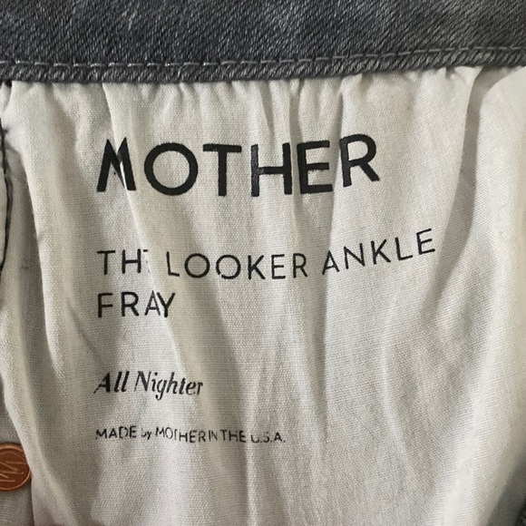 ❌SOLD❌ Mother The Looker Ankle Fray in All Nighter Gray🤍🖤🤍 - Picture 8 of 13